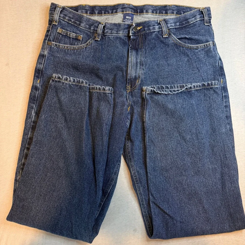 3 pr RK Brand Mens Blue Jeans 38x32 Straight Leg 100% Cotton Denim Work Pants